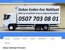 Tablet Screenshot of gebzeevdenevenakliye.org